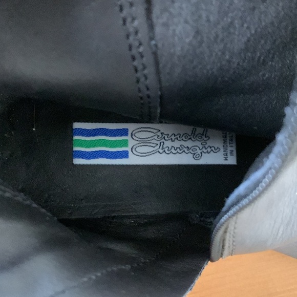 Arnold Churgin Italian made, 100% leather over the knee gray boots - Picture 15 of 17